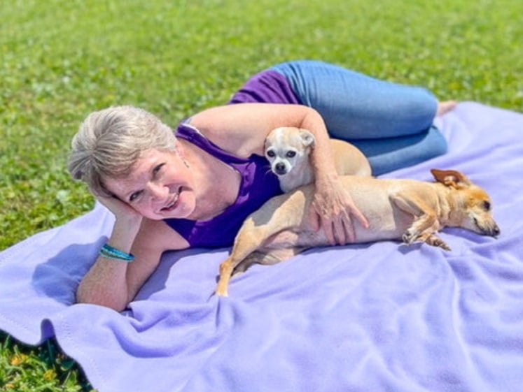 debbie pearson interview picture with dogs